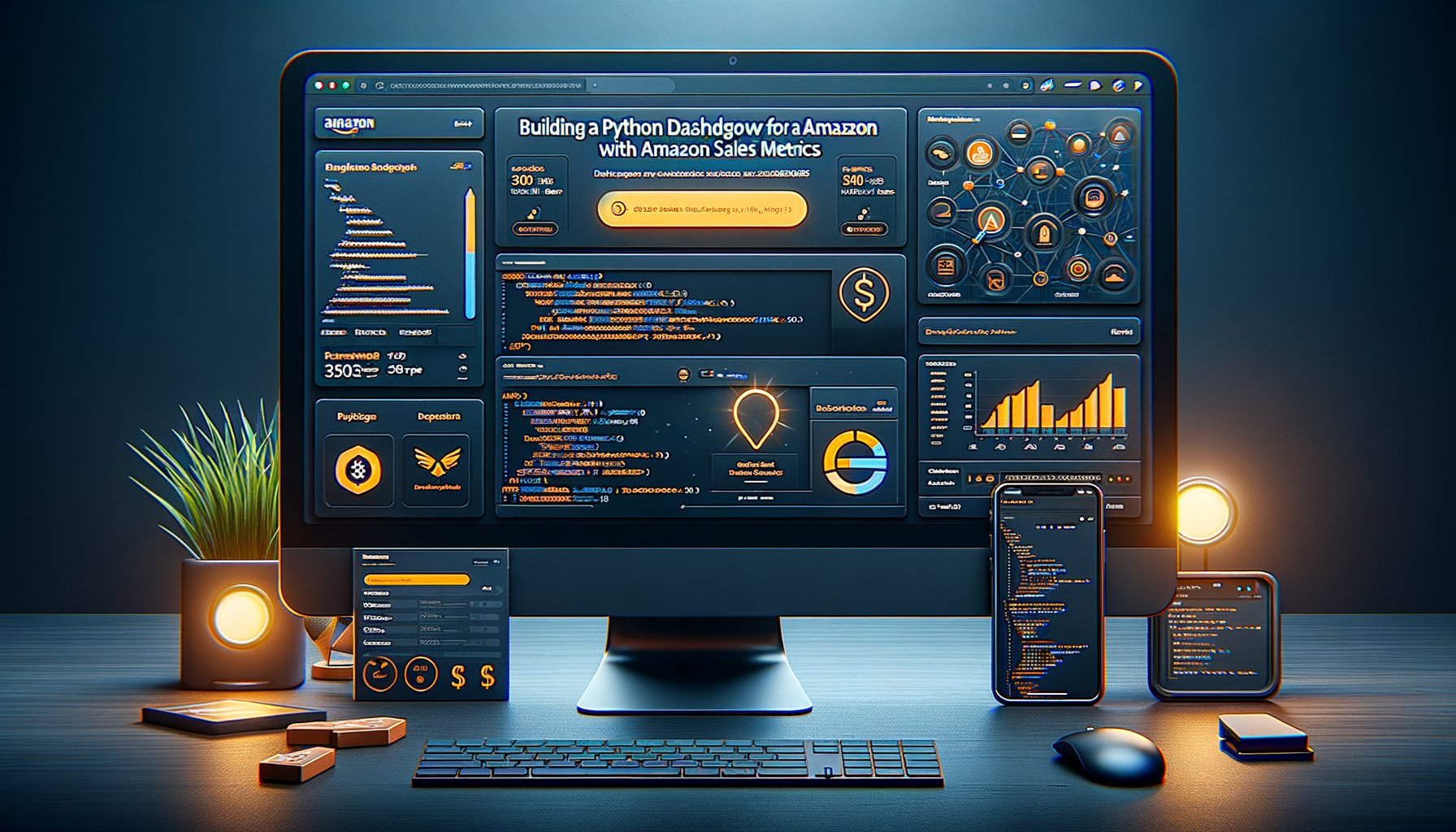 Python dashboard for Amazon sales metrics