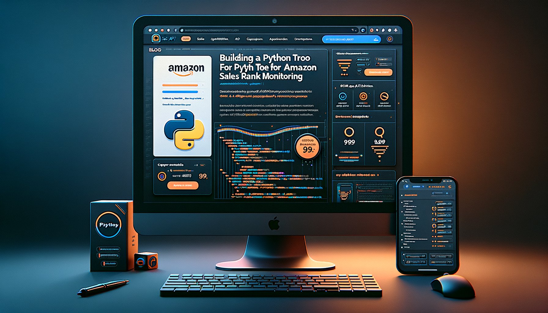 Python tool for Amazon sales rank monitoring